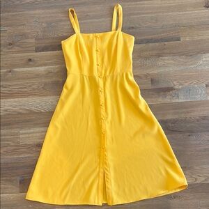 Gianni Bini Yellow Sleeveless Midi Sundress